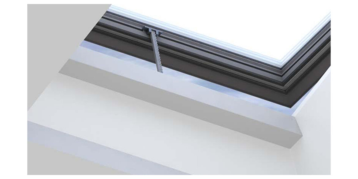 opening passivhaus rooflight with motor