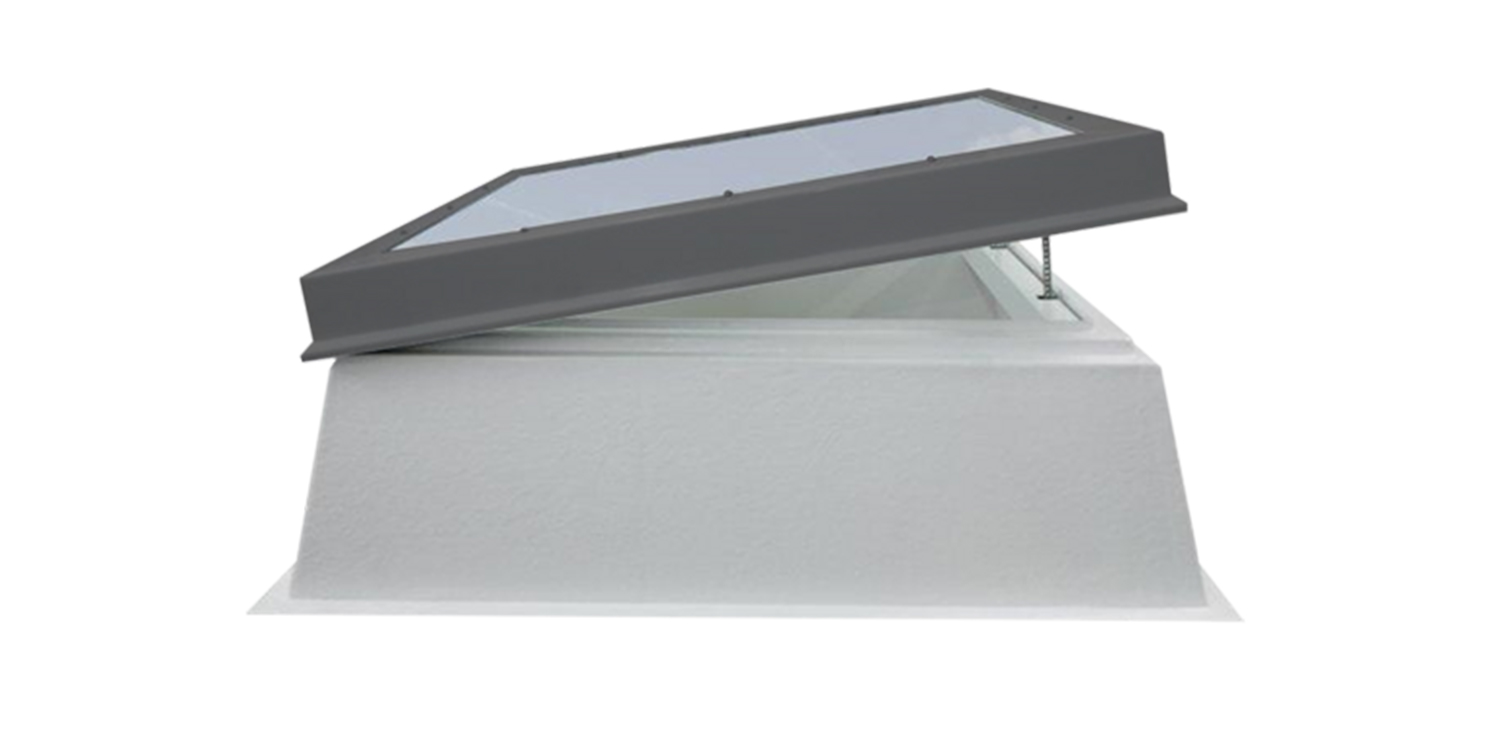 flat passivhaus glass rooflight skylight cut out image