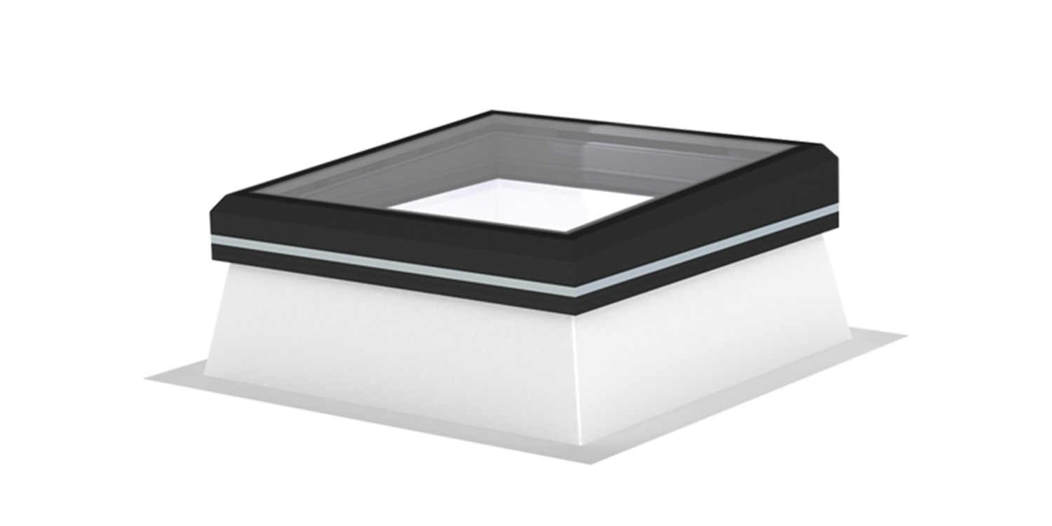 Square aluminium framed rooflight