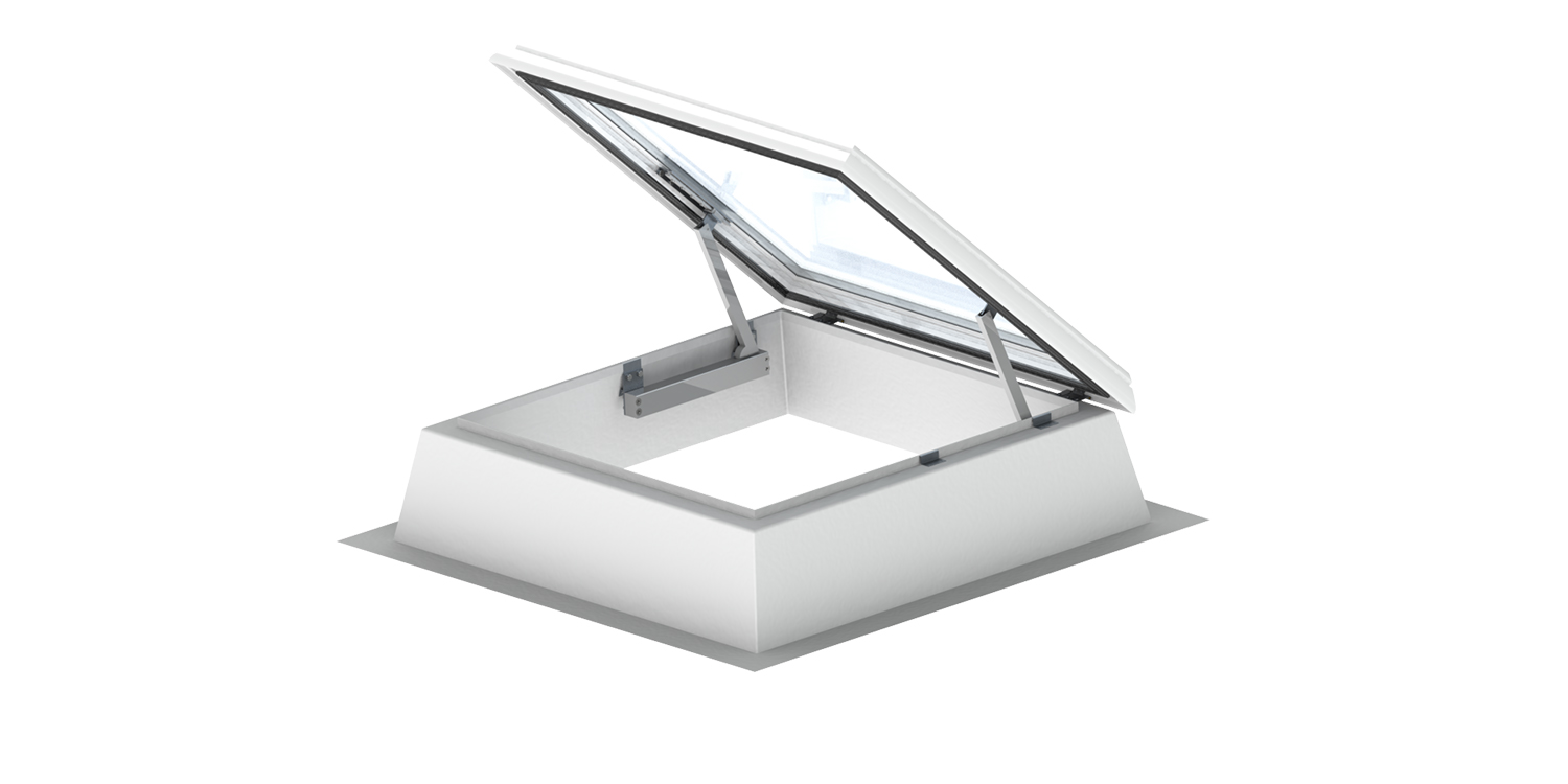 Roof access hatch skylight