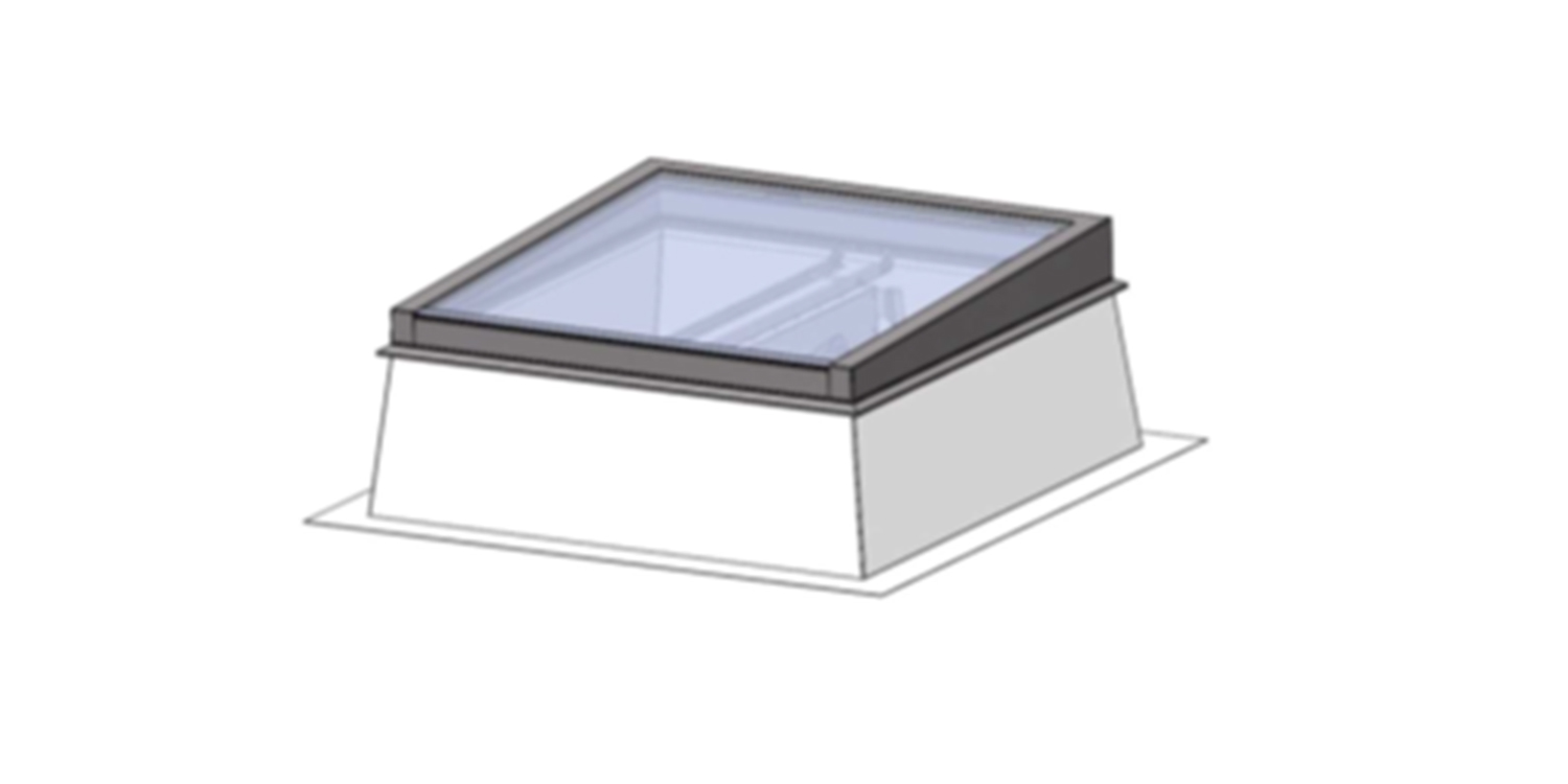 Smoke Lift Glass Skylight FE