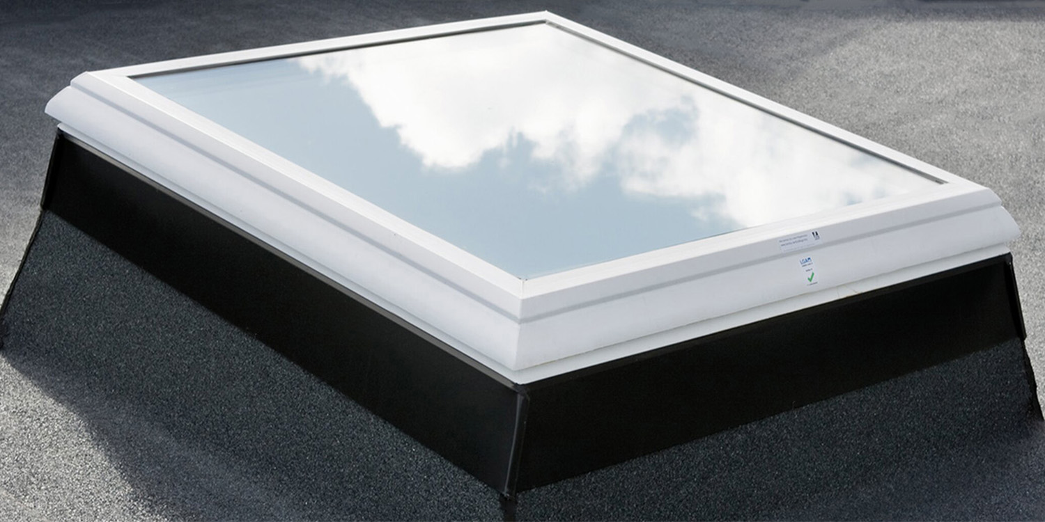 White framed Glass Rooflight