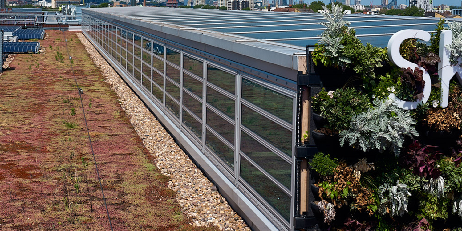 PR60 rooflight with vertical louvres