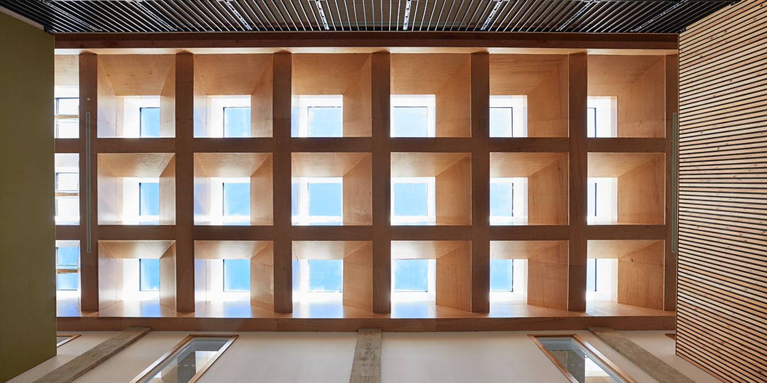 rafters internal view of PH rooflight