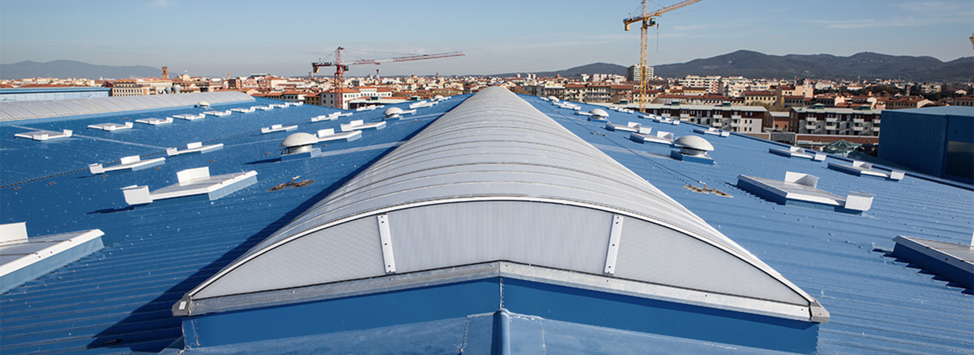 barrel vault rooflight on ridge