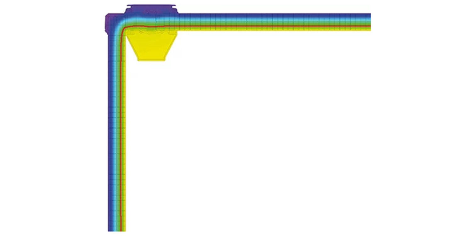 Gable wall arch profile isothermal line