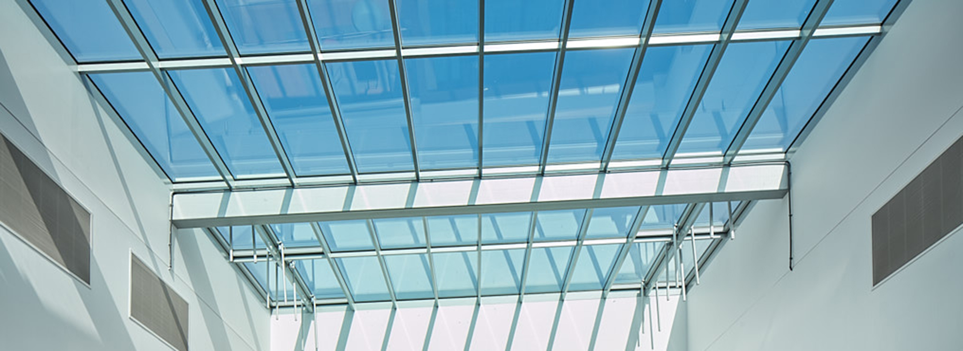 Glass roof internal view