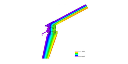 Isothermal line for pyramid skylight