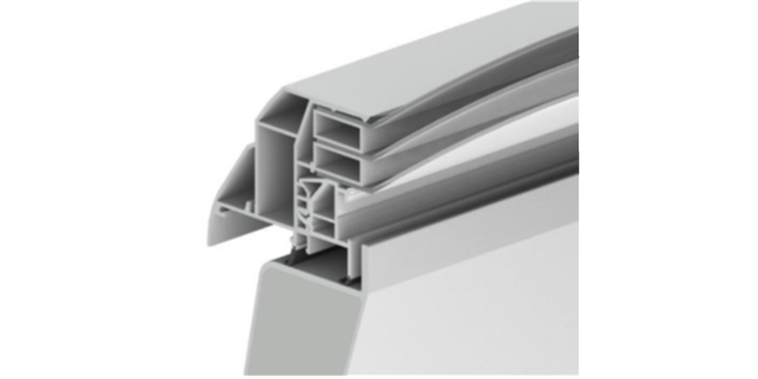 cross section of triple glazed rooflight