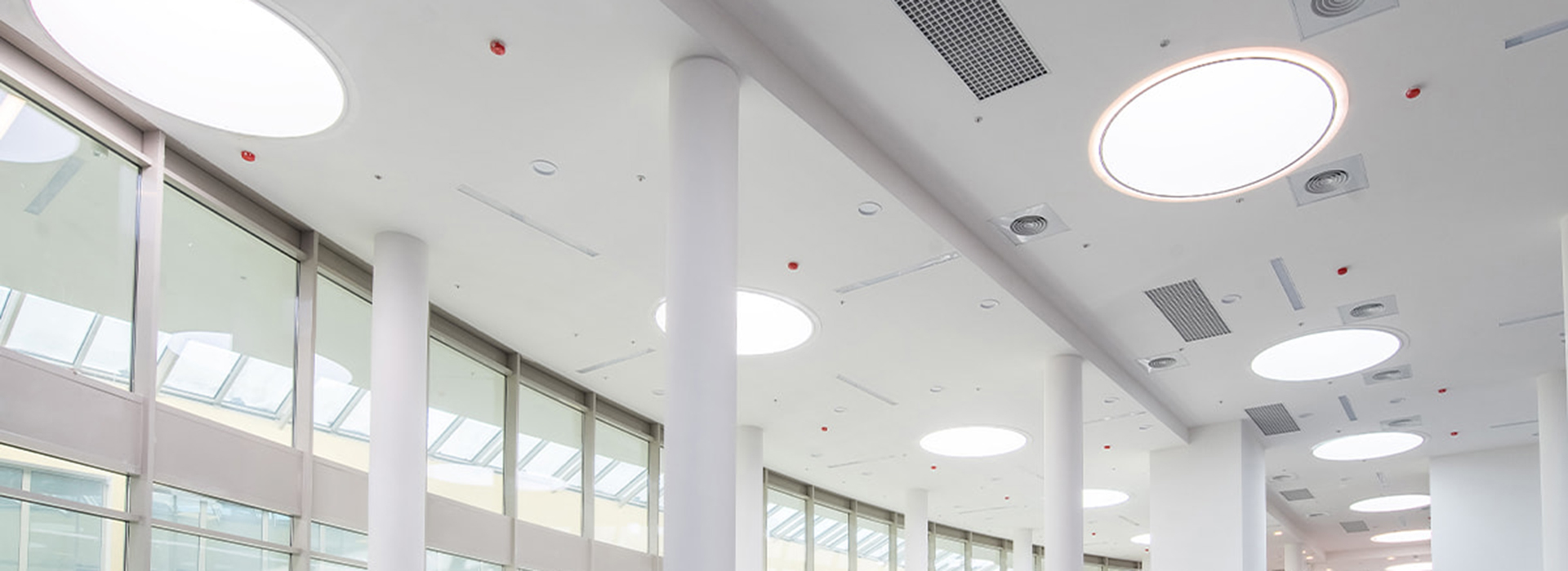 Internal view of circular rooflight