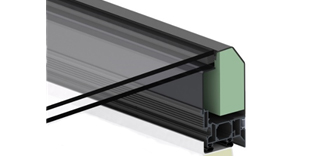 cross section of double glazing