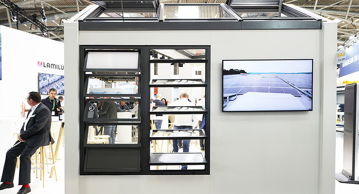 Airstream installation at Bau