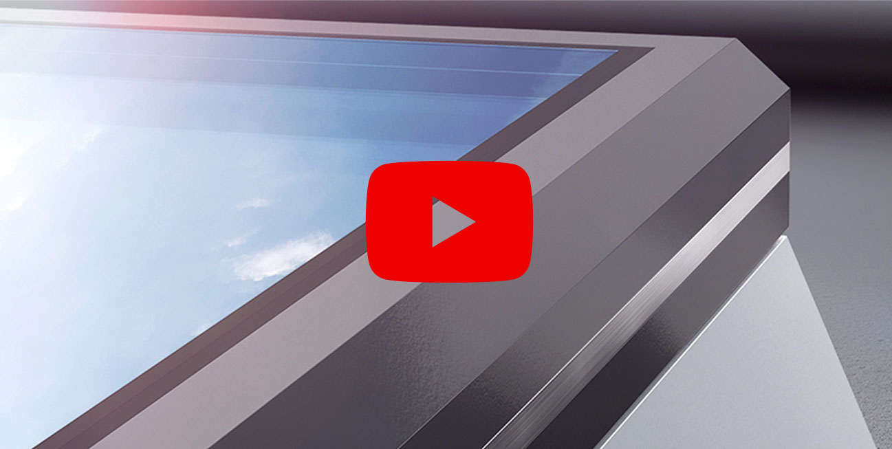 close up glass skylight FE from LAMILUX