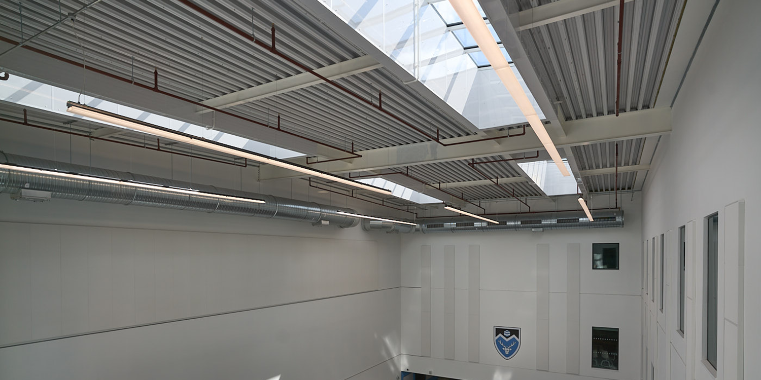 rooflights in a hall