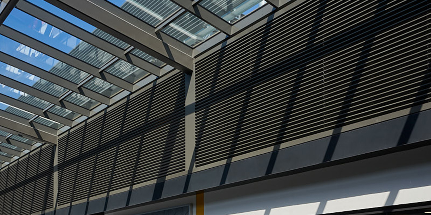 long glass rooflight
