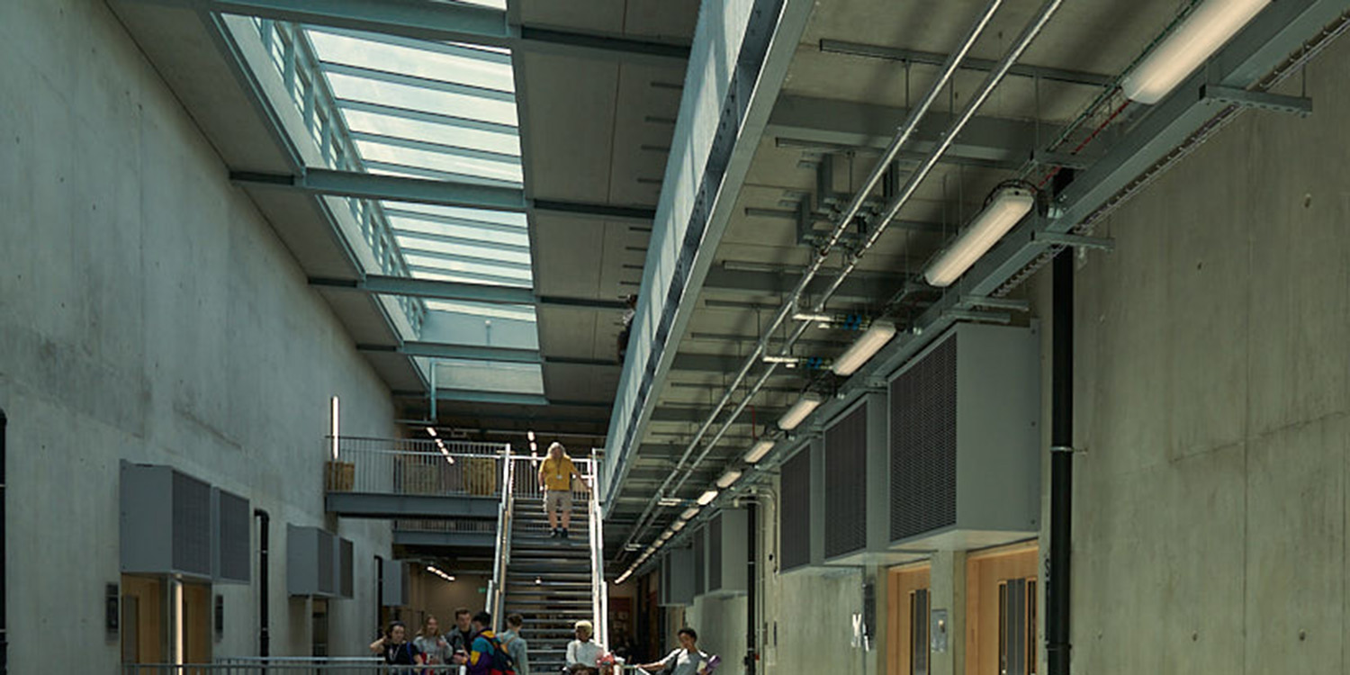 long spanning rooflight