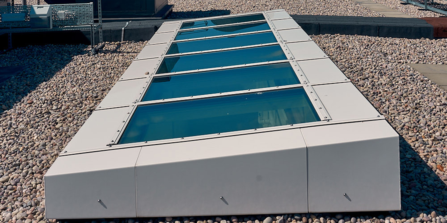 glass rooflight on a Stoney roof
