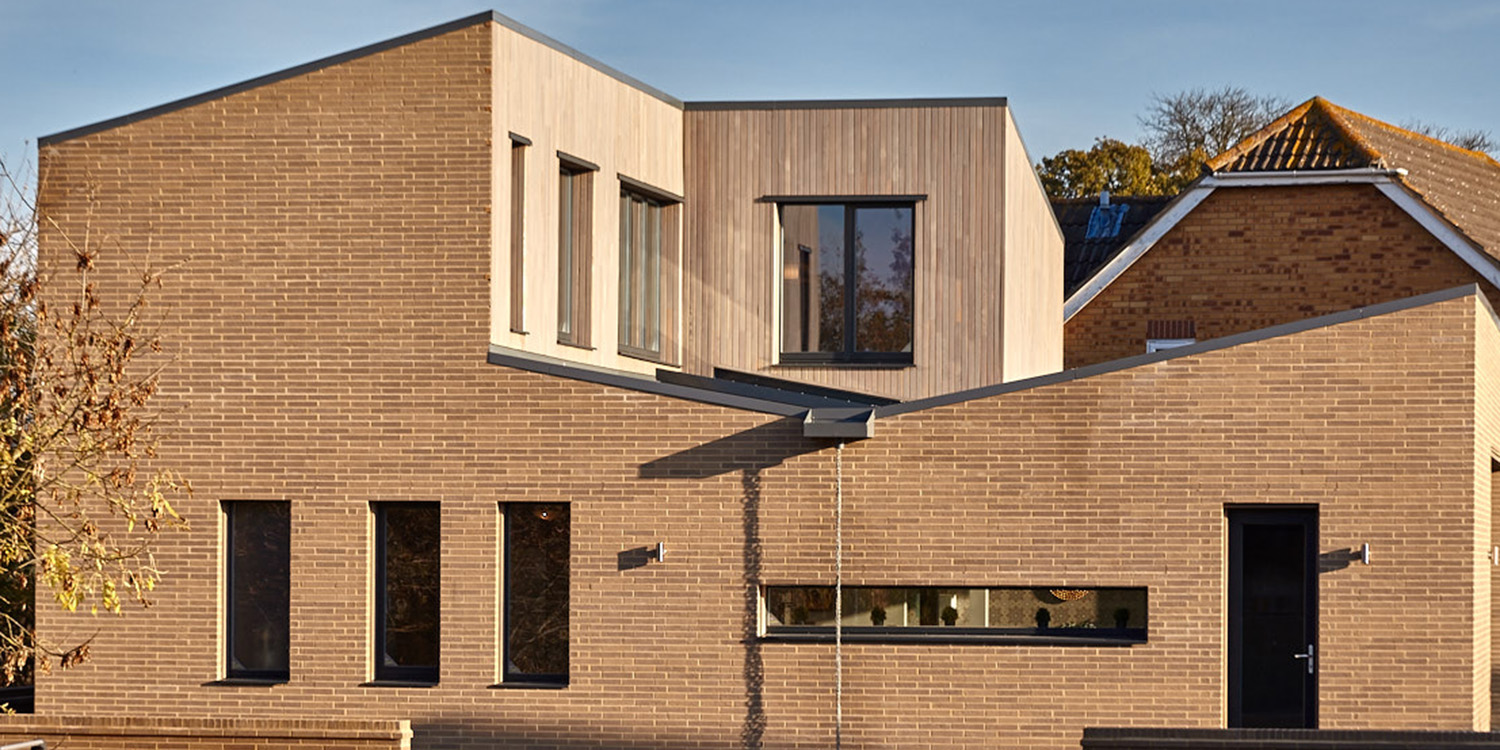 large house with glazed roof